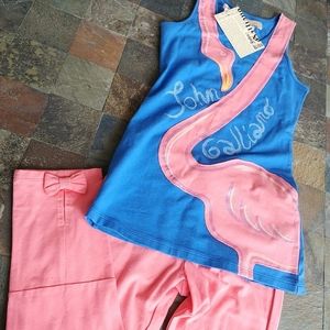 John Galliano Flamingo Set *Size 8
